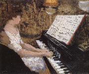 Piano lady Edouard Vuillard